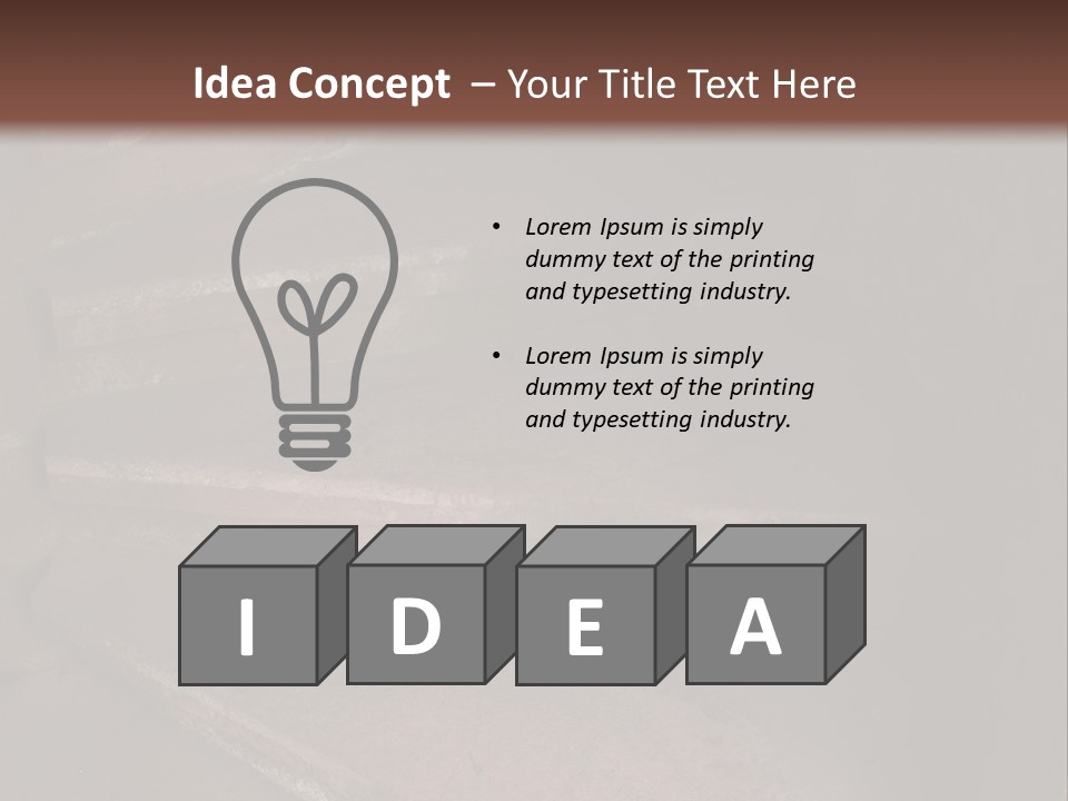 Detail Passage Rock PowerPoint Template