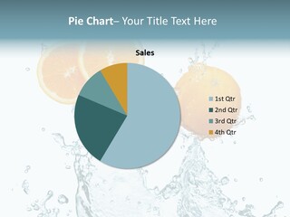 Orange Pouring Transparent PowerPoint Template