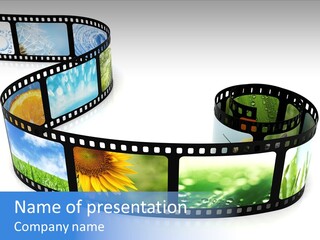 Frame Movie Black PowerPoint Template