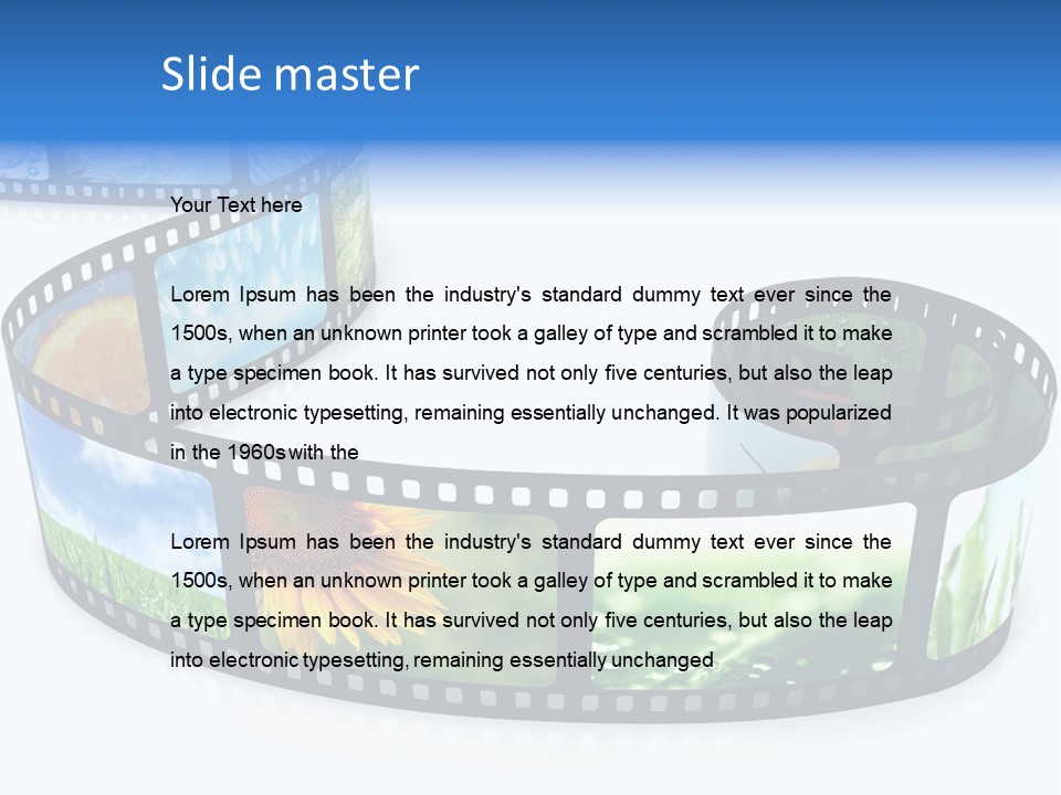 Frame Movie Black PowerPoint Template