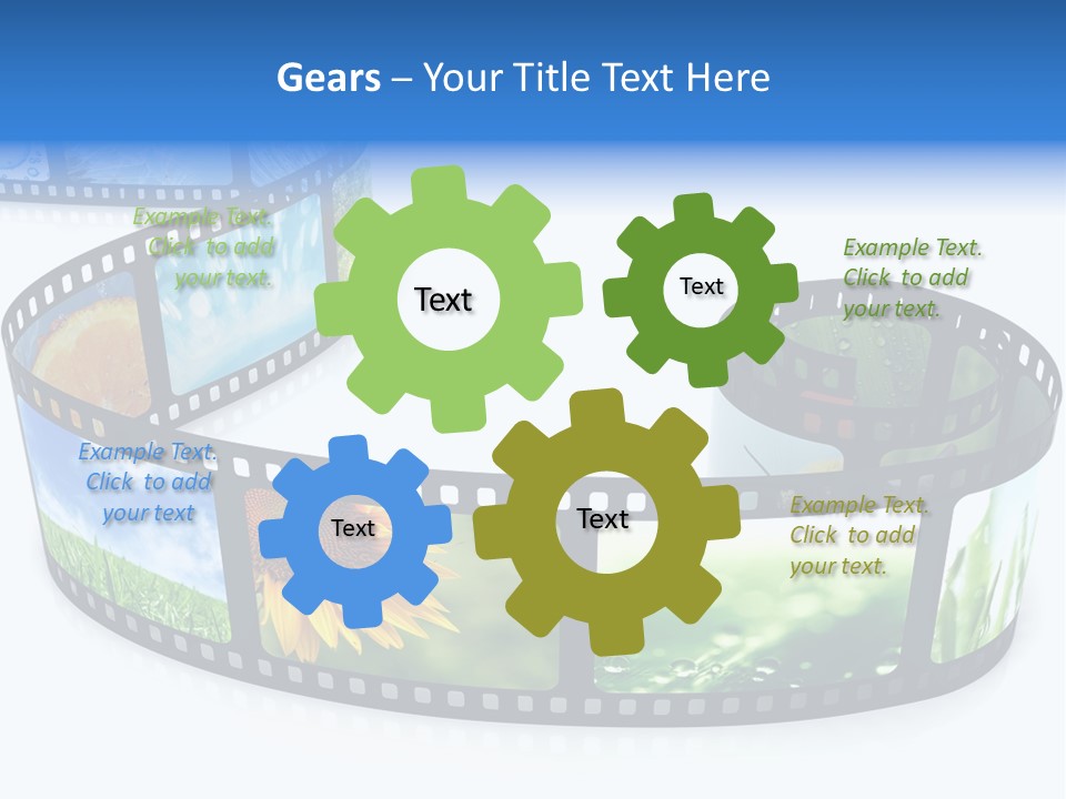 Frame Movie Black PowerPoint Template