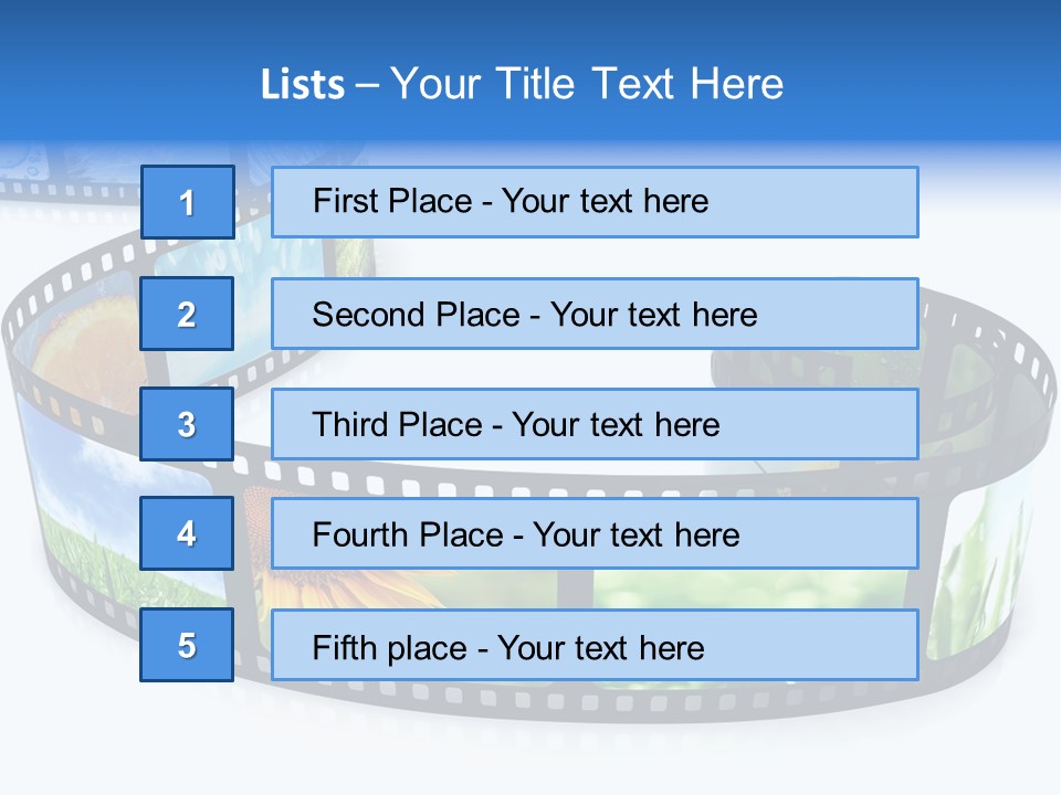 Frame Movie Black PowerPoint Template
