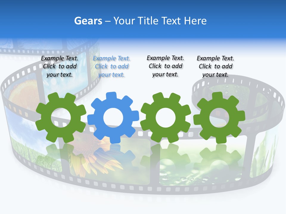 Frame Movie Black PowerPoint Template