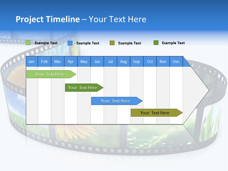 Frame Movie Black PowerPoint Template