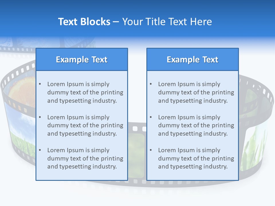 Frame Movie Black PowerPoint Template