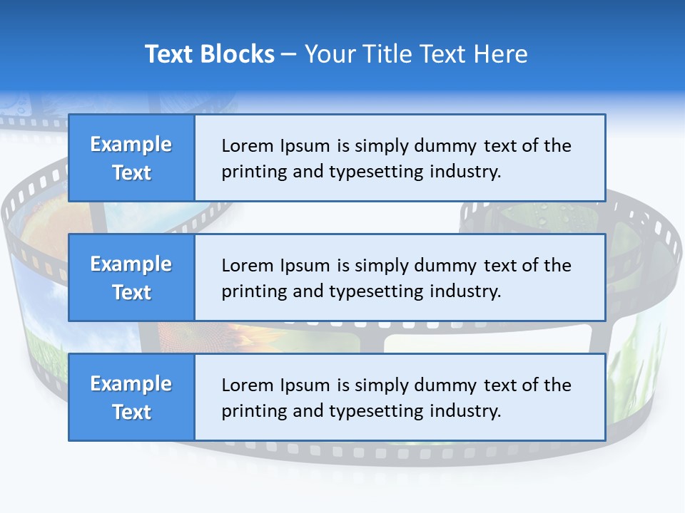 Frame Movie Black PowerPoint Template