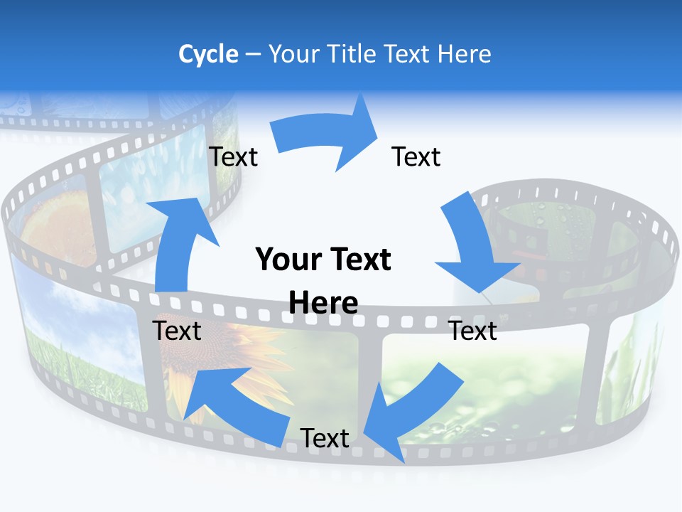 Frame Movie Black PowerPoint Template