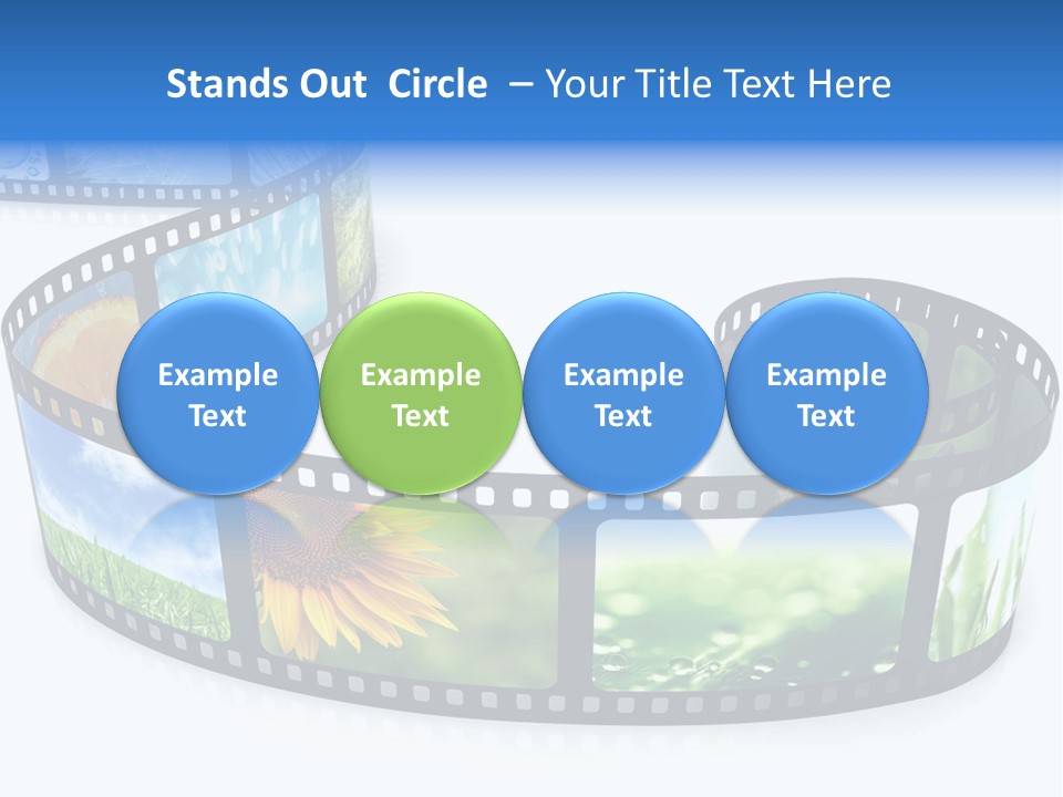 Frame Movie Black PowerPoint Template