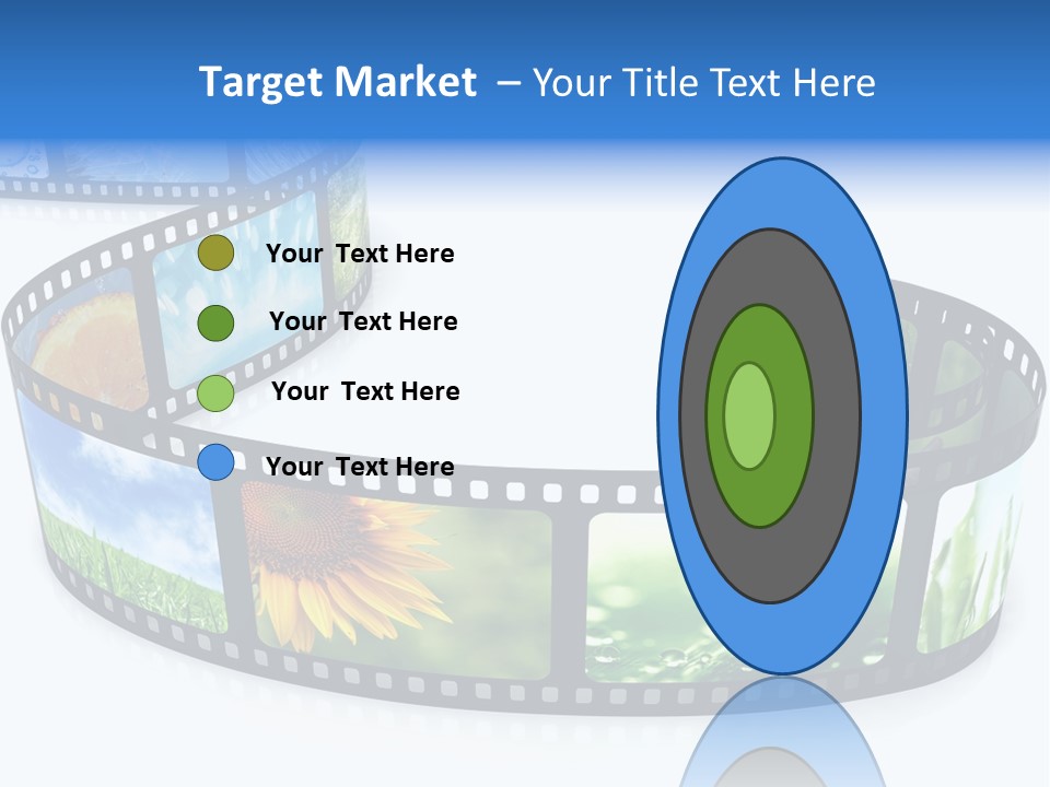 Frame Movie Black PowerPoint Template