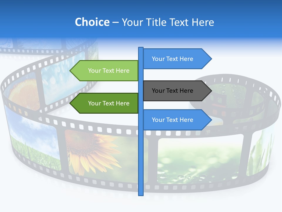 Frame Movie Black PowerPoint Template
