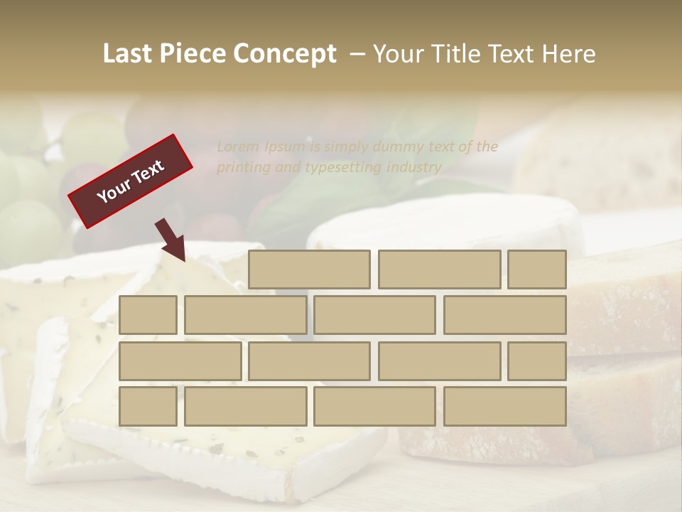 Camembert Cold Red PowerPoint Template
