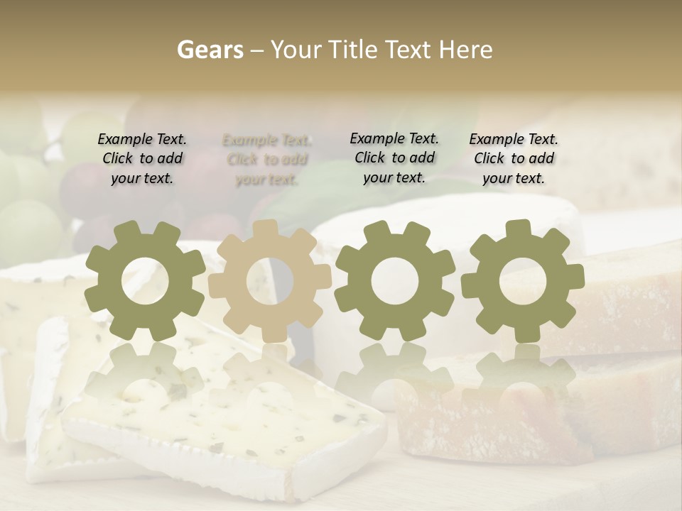 Camembert Cold Red PowerPoint Template