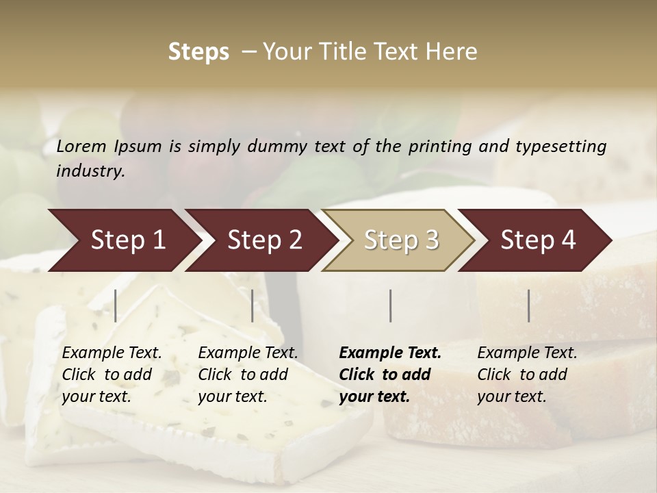 Camembert Cold Red PowerPoint Template