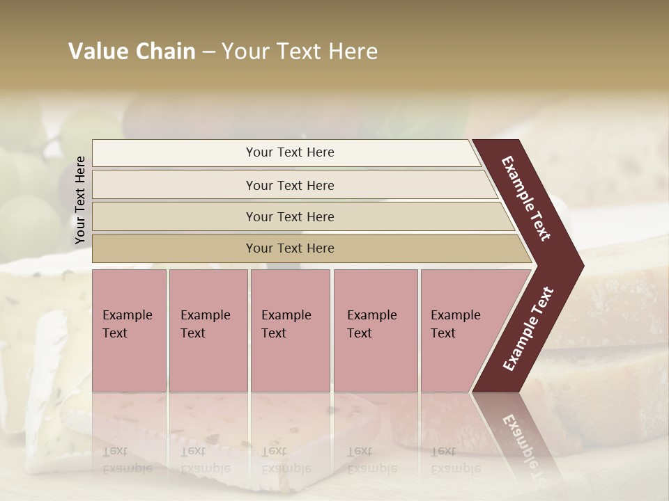 Camembert Cold Red PowerPoint Template