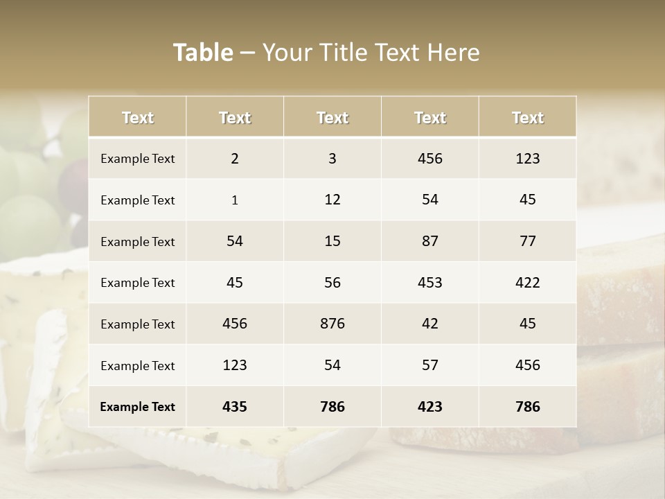 Camembert Cold Red PowerPoint Template