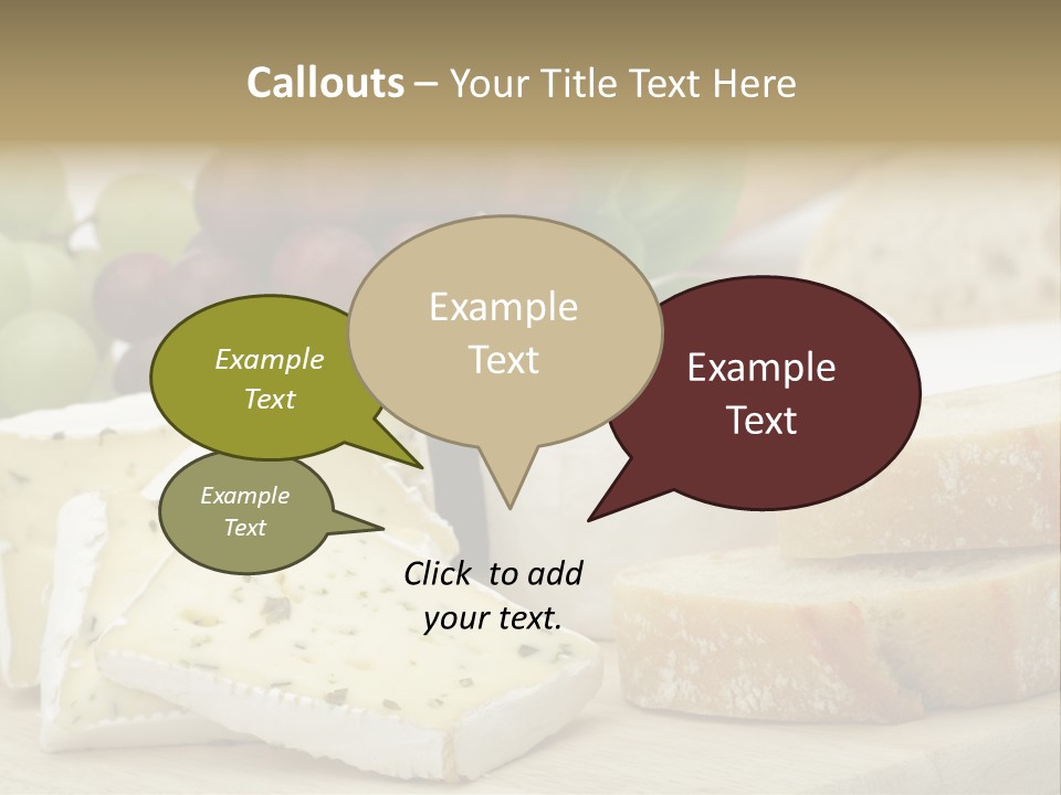 Camembert Cold Red PowerPoint Template