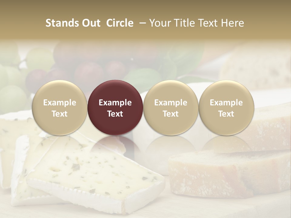 Camembert Cold Red PowerPoint Template