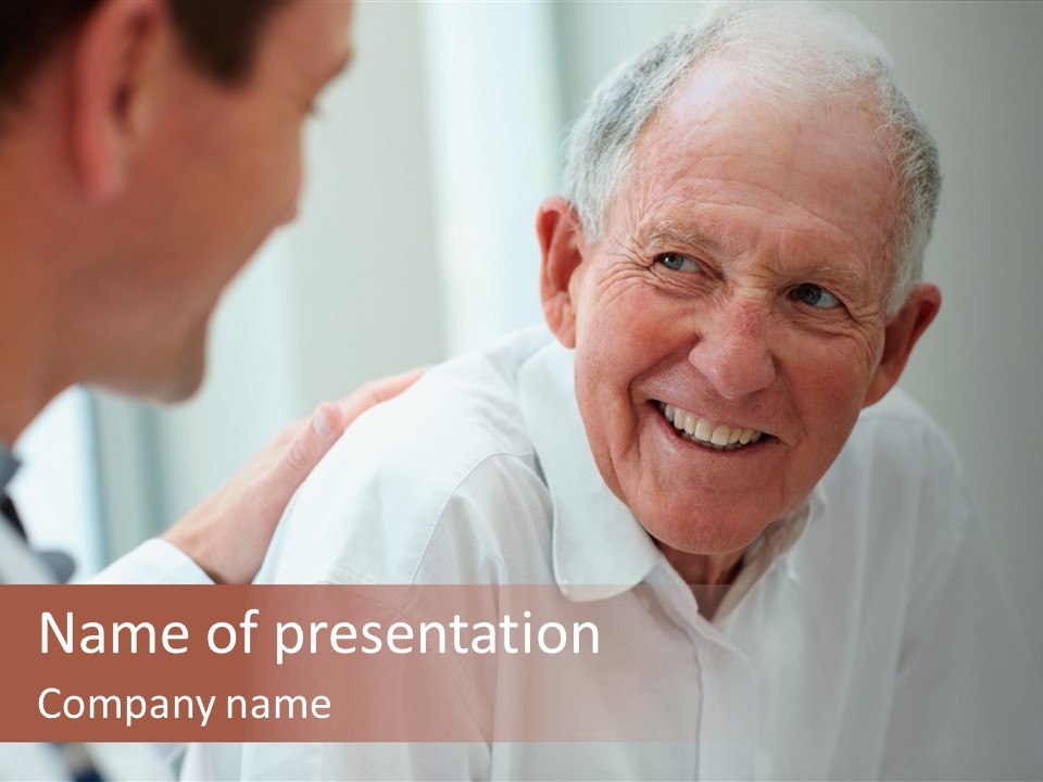 Support Pensioner Joy PowerPoint Template