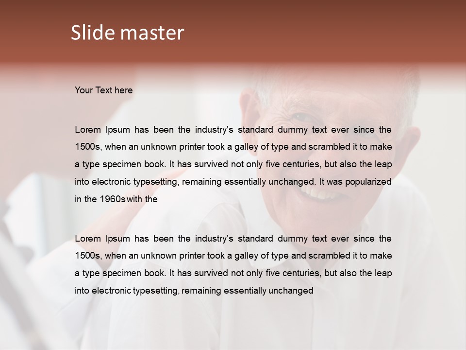 Support Pensioner Joy PowerPoint Template