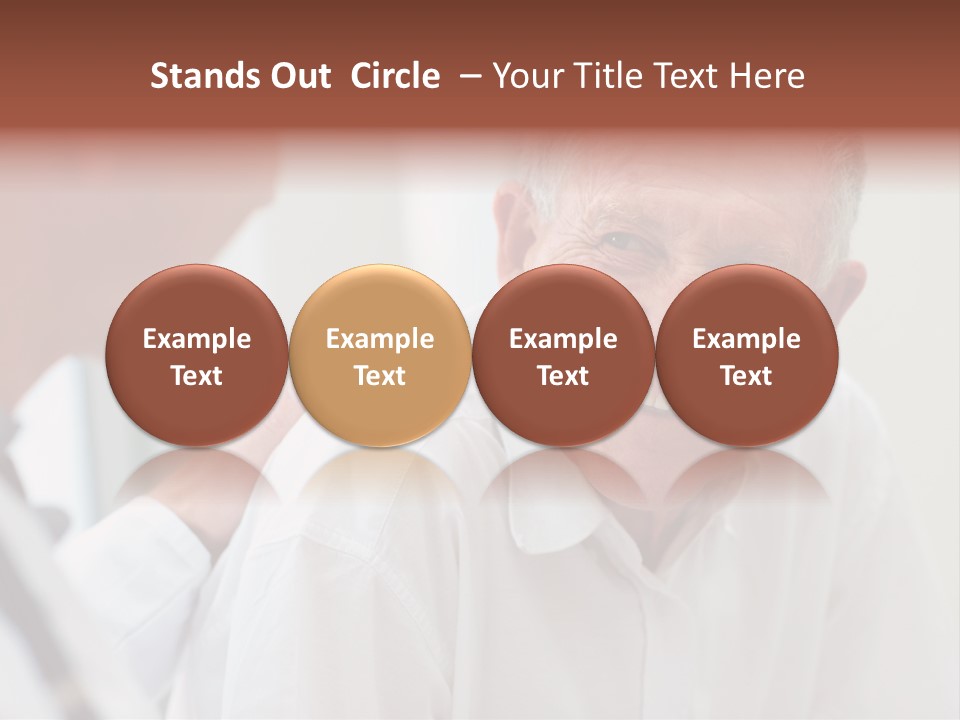 Support Pensioner Joy PowerPoint Template