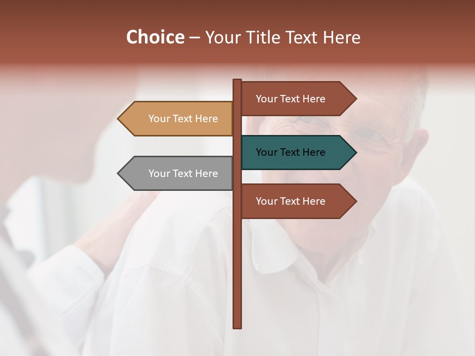 Support Pensioner Joy PowerPoint Template