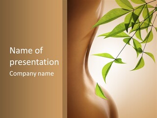 Bloom Nude Form PowerPoint Template