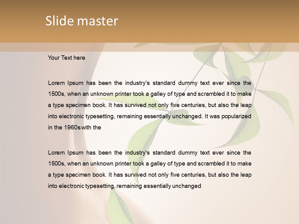 Bloom Nude Form PowerPoint Template