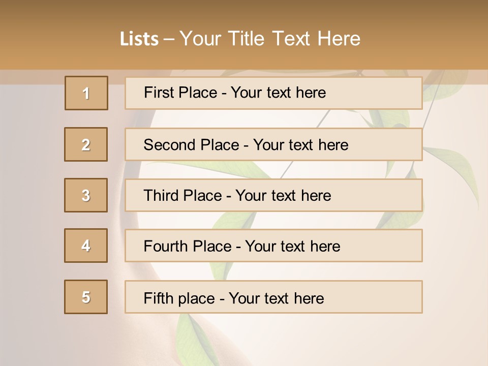 Bloom Nude Form PowerPoint Template