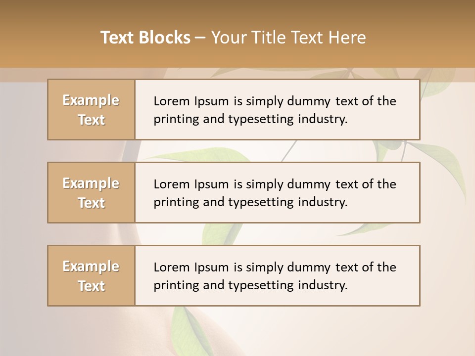 Bloom Nude Form PowerPoint Template