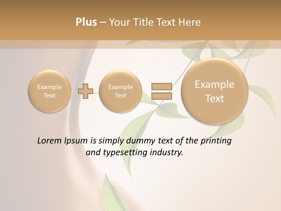 Bloom Nude Form PowerPoint Template