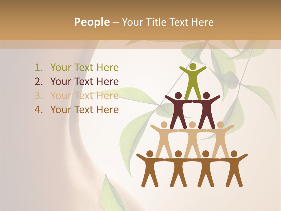 Bloom Nude Form PowerPoint Template