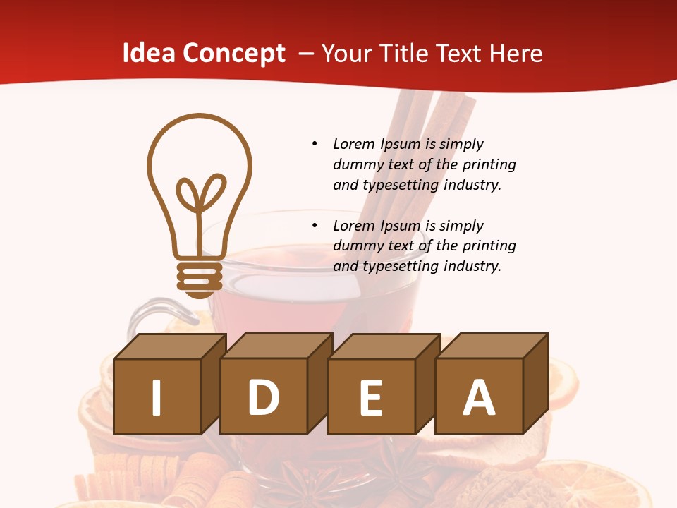 White Nut Punch PowerPoint Template