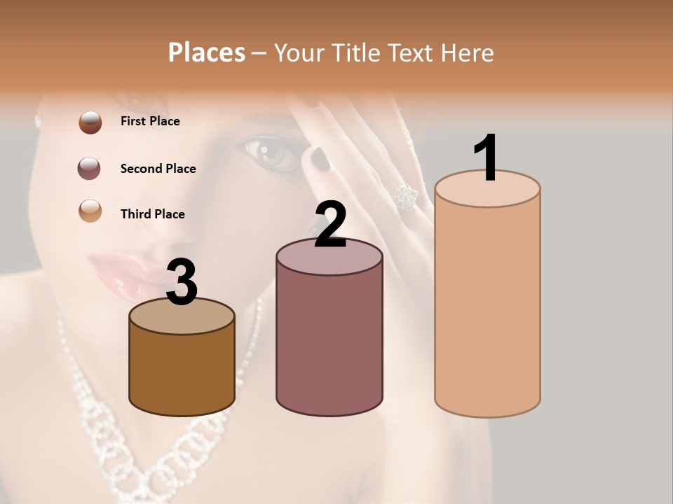 Female Girl Face PowerPoint Template