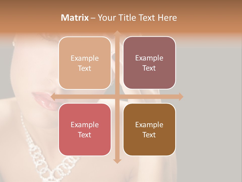 Female Girl Face PowerPoint Template