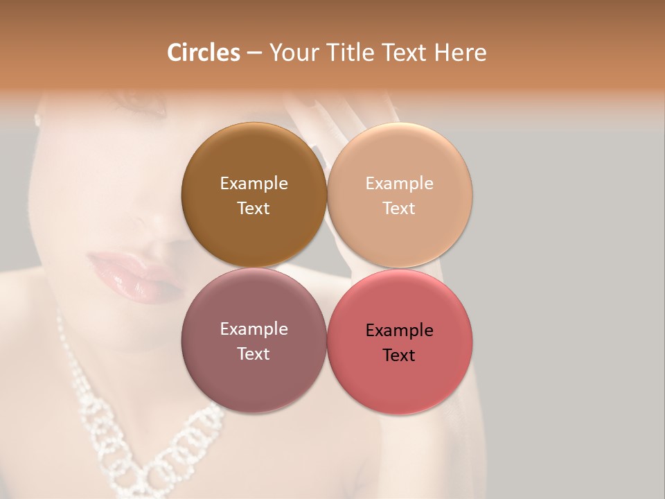 Female Girl Face PowerPoint Template