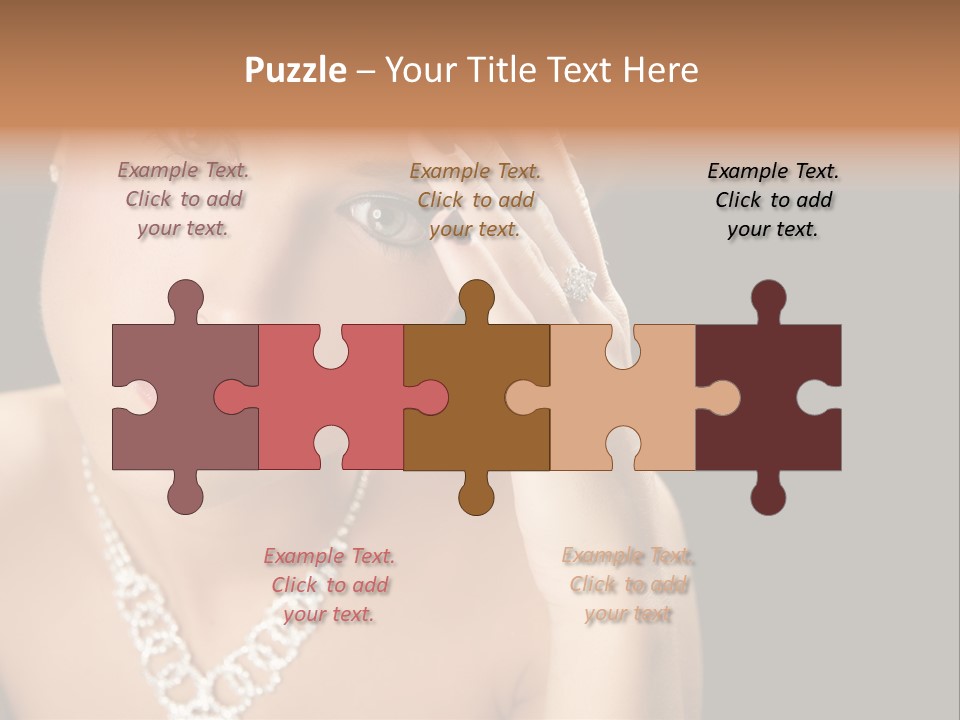 Female Girl Face PowerPoint Template