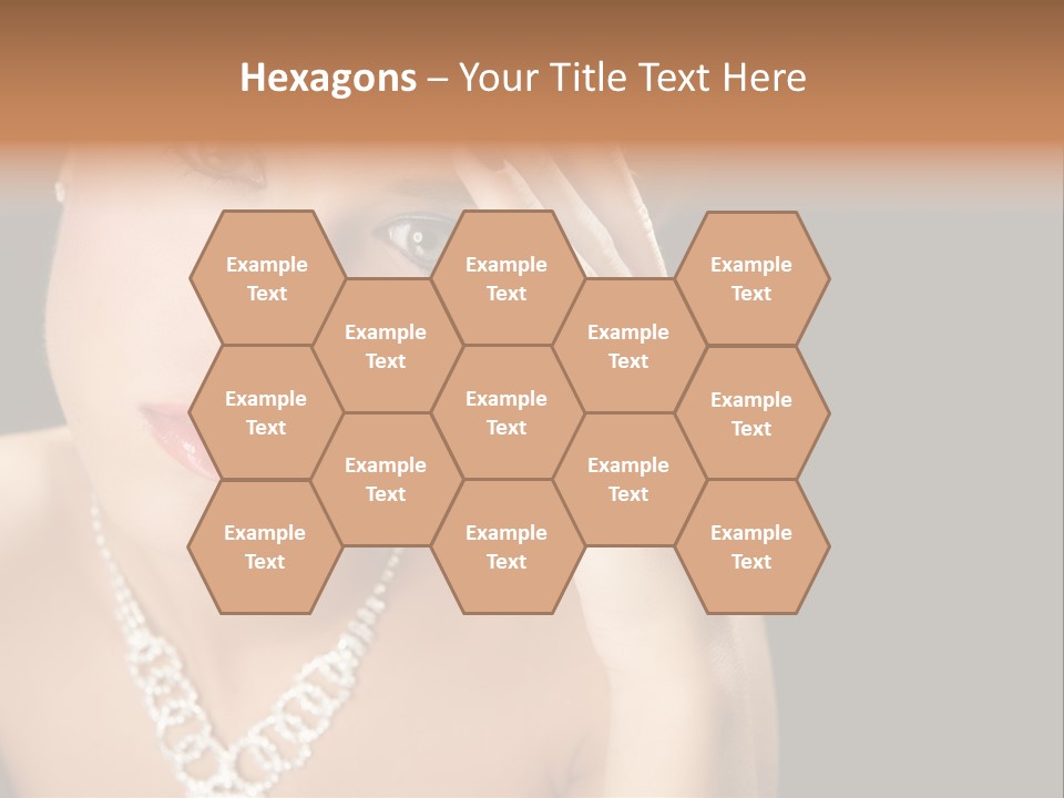 Female Girl Face PowerPoint Template