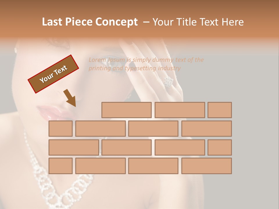 Female Girl Face PowerPoint Template