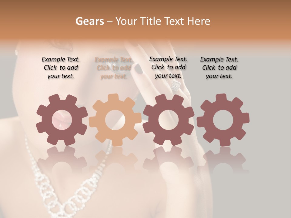 Female Girl Face PowerPoint Template