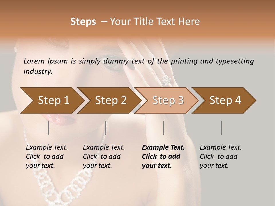 Female Girl Face PowerPoint Template