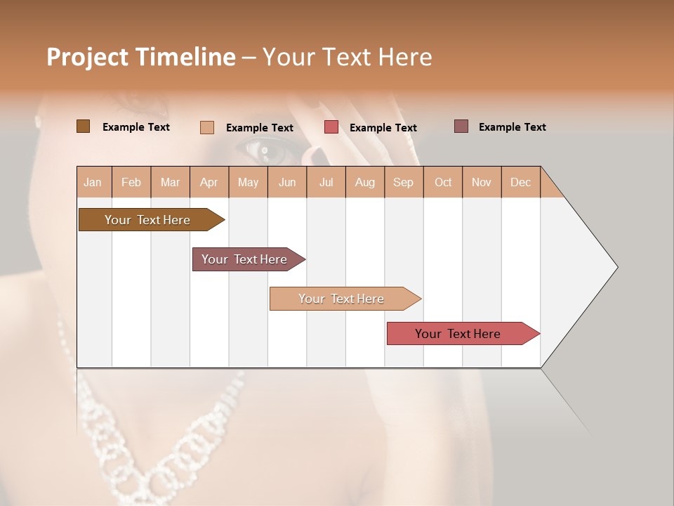 Female Girl Face PowerPoint Template