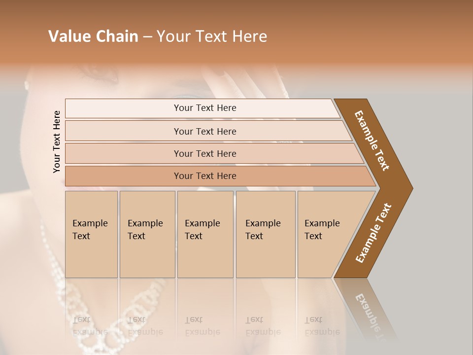 Female Girl Face PowerPoint Template