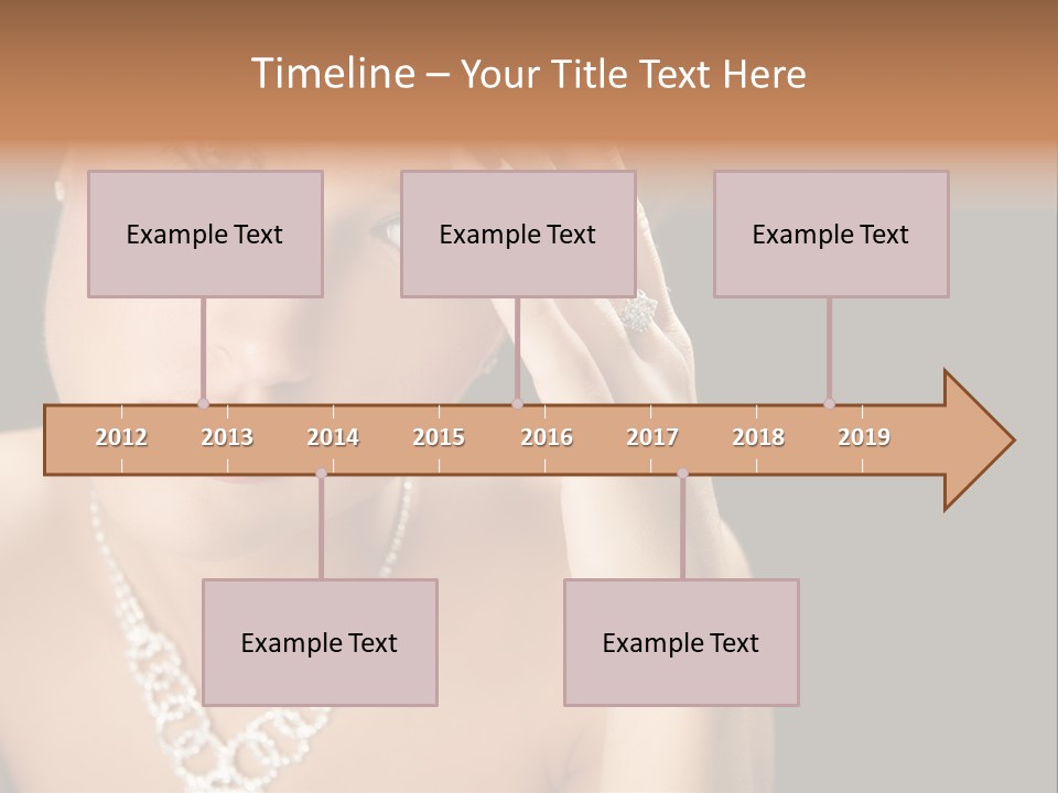 Female Girl Face PowerPoint Template