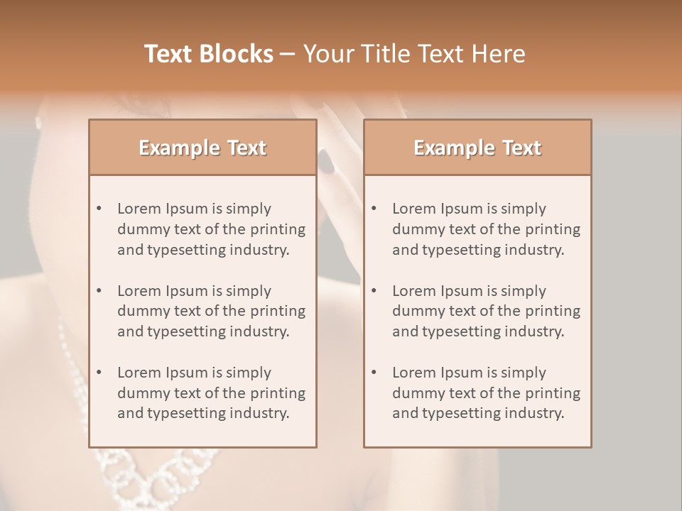 Female Girl Face PowerPoint Template