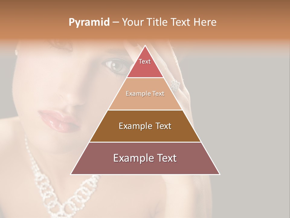 Female Girl Face PowerPoint Template