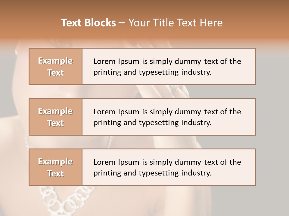 Female Girl Face PowerPoint Template