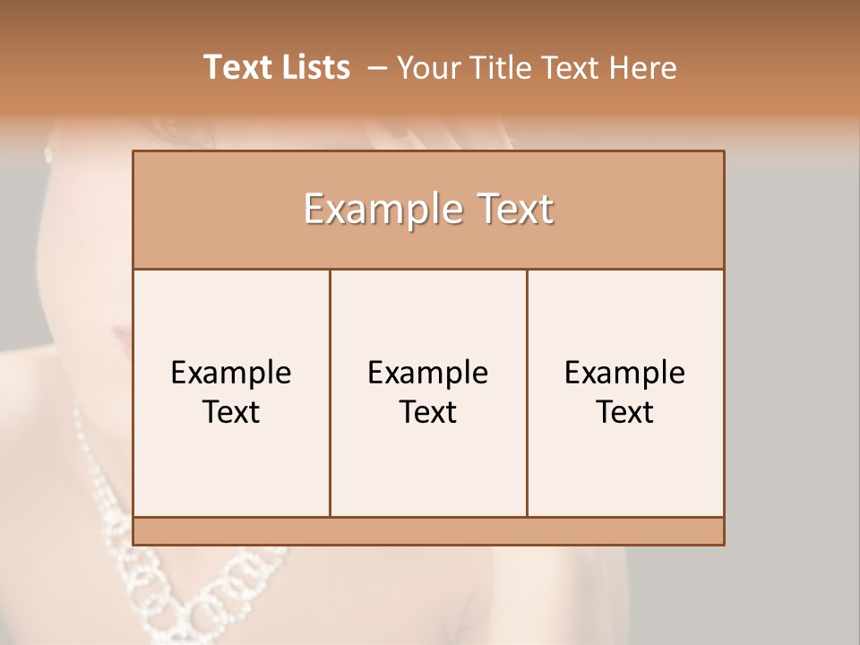 Female Girl Face PowerPoint Template