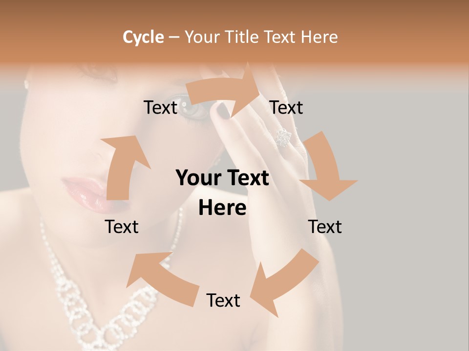 Female Girl Face PowerPoint Template