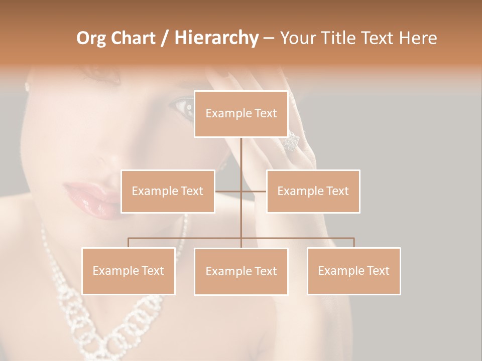 Female Girl Face PowerPoint Template