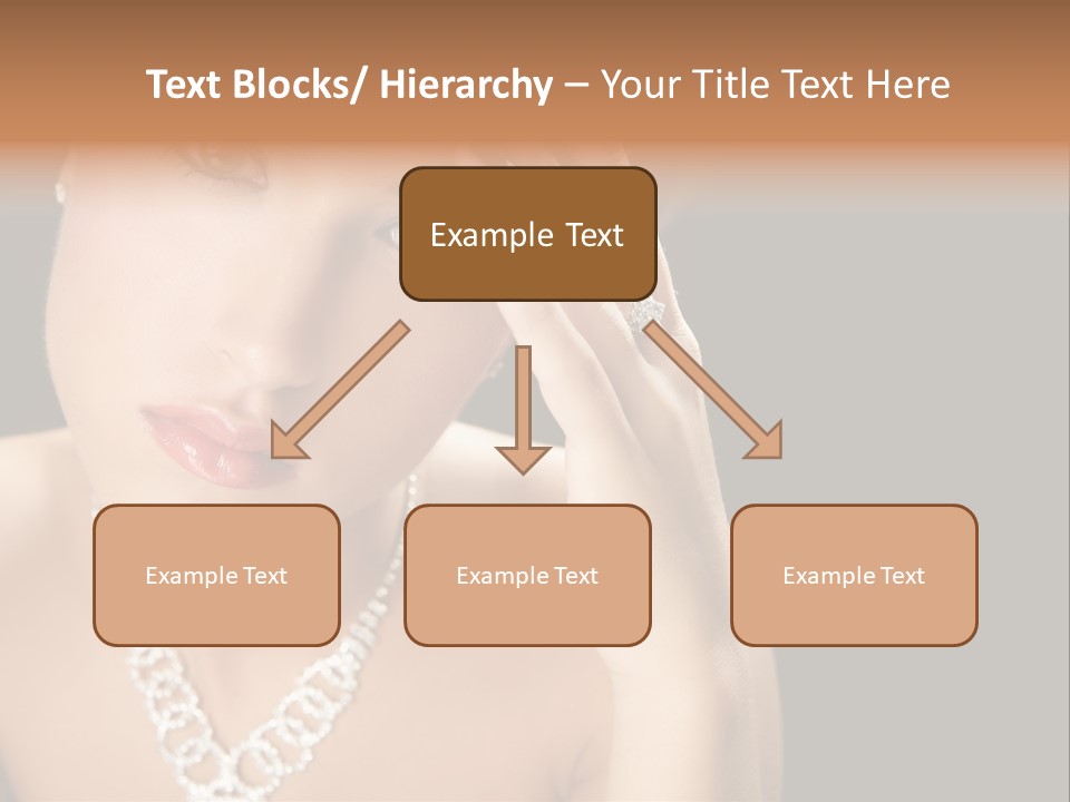 Female Girl Face PowerPoint Template